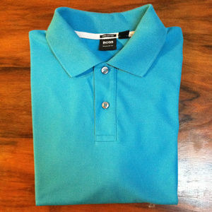 Hugo Boss Teal Polo Regular Fit  NWOT (L)